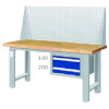 WAS-54022N3 WAS-64022N3 上架組重量型吊櫃工作桌(三種桌板及二種桌長選擇)