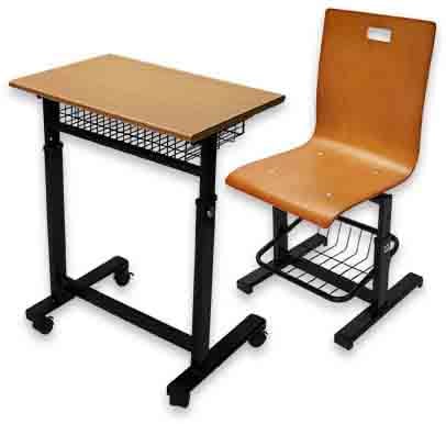HZ102I-3 木質活動式升降課桌椅(含桌椅)(網抽) - 點擊圖像關閉