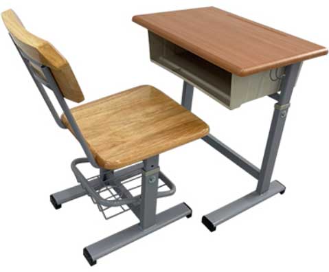 HZ103Jm 橡木學生升降課桌椅(含桌椅)