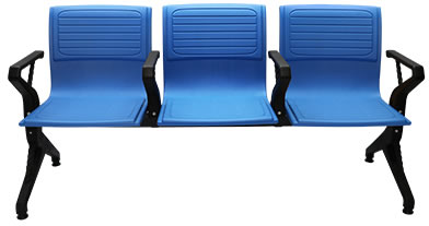 HZ308G-2 公共排椅(塑鋼腳)(椅面高密度聚乙烯 (HDPE) - 點擊圖像關閉