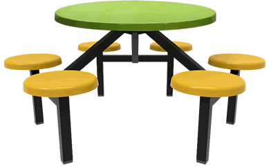 HZ501P-1_6P 六人餐桌椅(FRP桌板) - 點擊圖像關閉