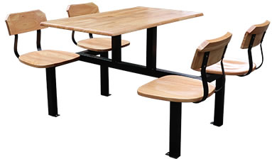 HZ502J-2_4P 四人餐桌椅(橡木實木桌板) - 點擊圖像關閉