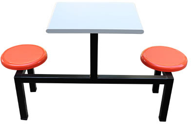 HZ505P-2_2P 二人餐桌椅(塑合板桌板) - 點擊圖像關閉