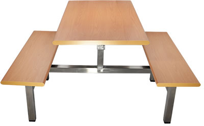 HZ505U-2_4P 四人餐桌椅(塑合板桌板) - 點擊圖像關閉