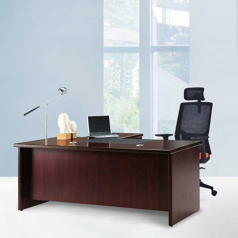132-1 豪華優質全木皮5.8尺主管桌整組 - 點擊圖像關閉