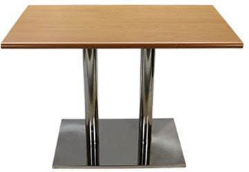 HZ802B 四人餐桌(不鏽鋼桌腳、三種桌板可選) - 點擊圖像關閉