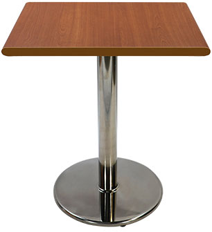 HZ802D 二人餐桌(不鏽鋼圓桌腳、六種桌板可選) - 點擊圖像關閉