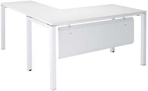 HLR1407P＋0905 希拉蕊主管桌含桌下擋板+側桌