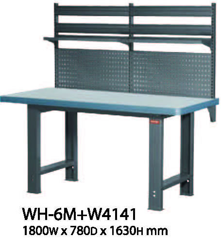 WH-6M+W4141 重型工作桌 1800mm寬 - 點擊圖像關閉