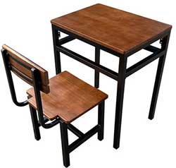 HZ103J 橡木學生課桌椅(含桌椅)