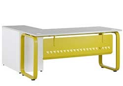 HGR1407P＋0905 海格爾主管桌含側桌(140公分長)