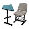 HZ109D-1 學生梯形升降課桌椅(無塑膠抽)
