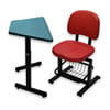 HZ109H-1 學生梯形升降課桌椅(無塑膠抽)