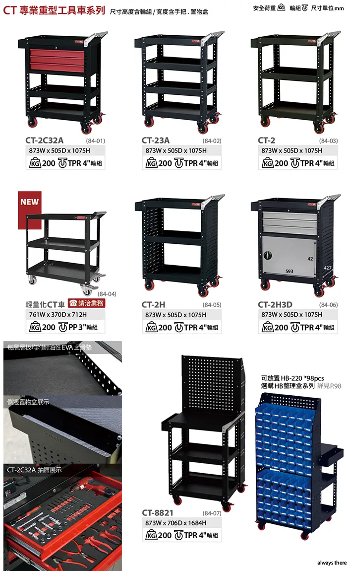 CT專業重型工具車說明C