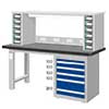 WAS-67053N7 WAS-67053F7 雙層電檢單櫃型工作桌(五種桌板選擇)