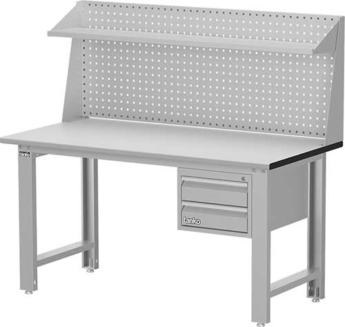 （圖像） 標準型工作桌-吊櫃款（棚板上架）｜Tanko天鋼標準型工作桌