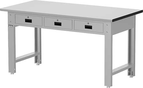 （圖像） 標準型工作桌-橫三屜（無上架）｜Tanko天鋼標準型工作桌