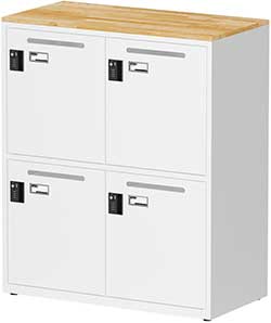 （圖像） FBA-204W 4門置物櫃(密碼鎖櫃)(天鋼)